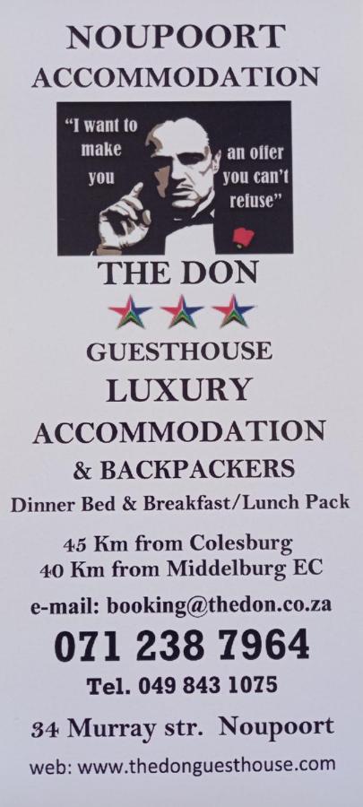 The Don Guest House Noupoort Exterior foto